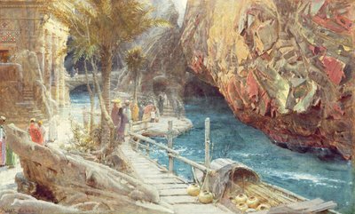 The Source of the Sacred River by Albert Goodwin